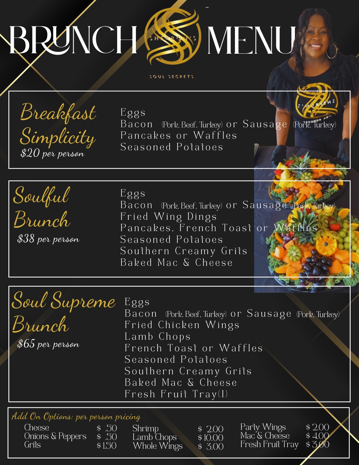 Vegetarian Options from Soul Secrets
