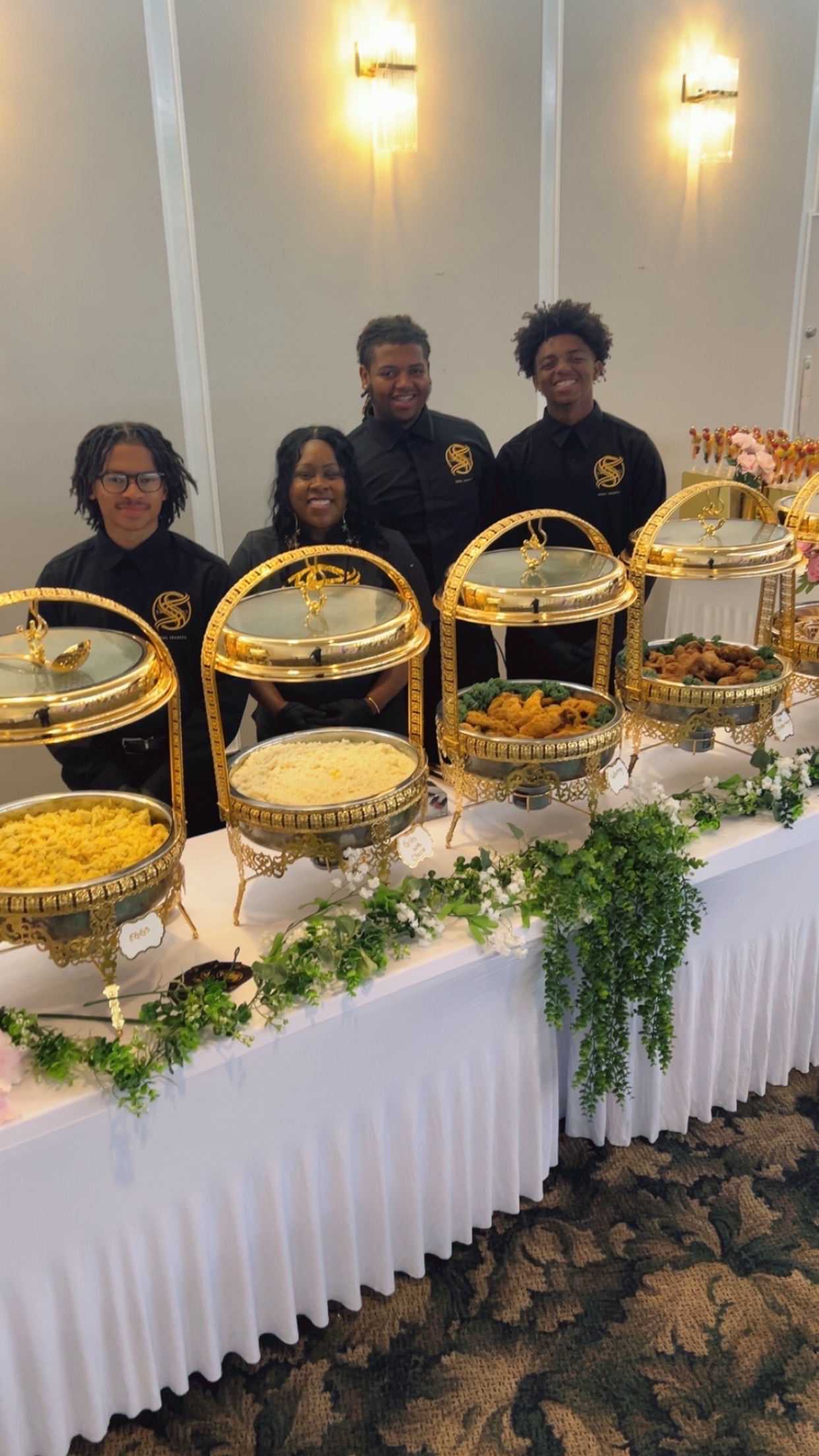 Diamond catering setup