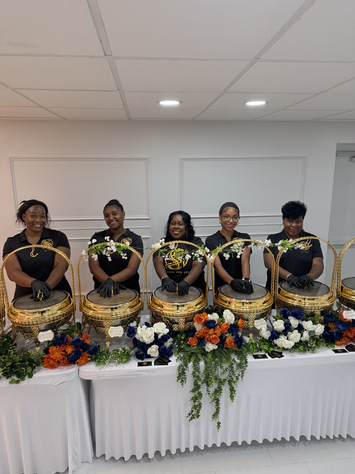 Soul Secrets team at a catered celebration