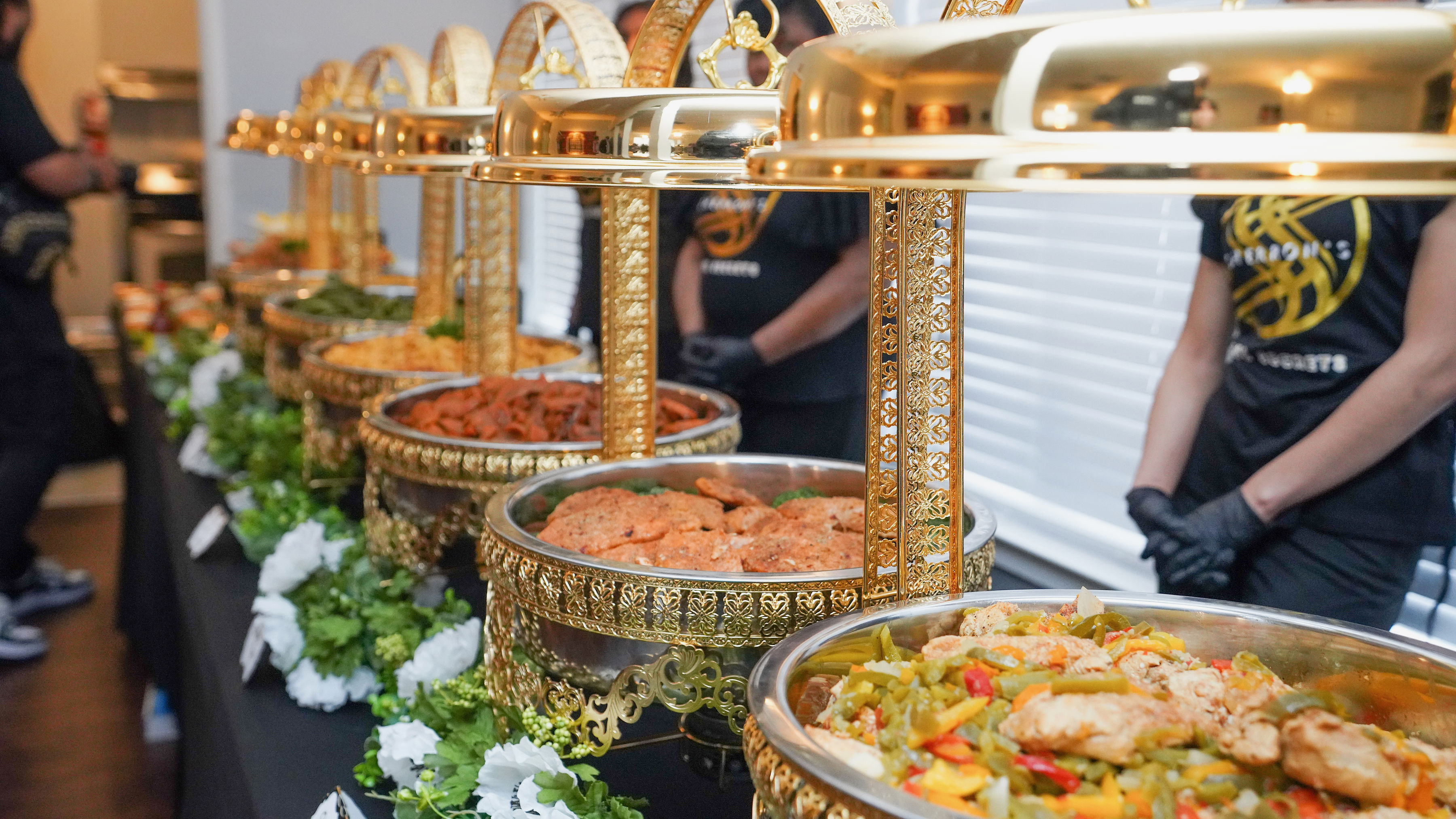 Platinum catering setup